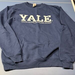 YALE Navy Blue Crewneck Sweater